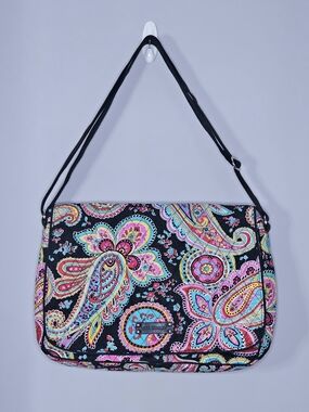 Vera Bradley Multicolor Paisley Crossbody Laptop Bag